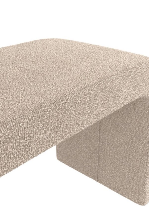 Curved Boucle bench