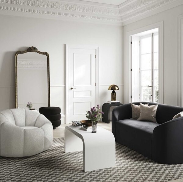 sofa set with Pumpkin swivel chair