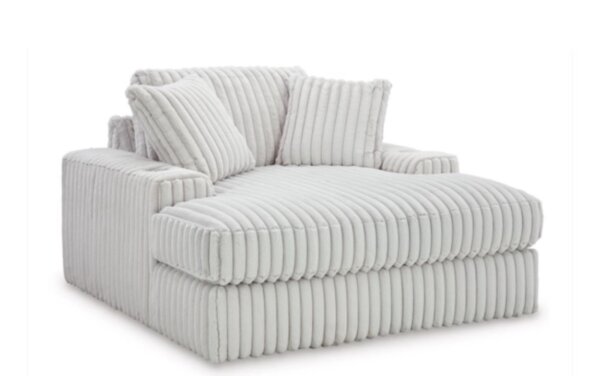sofa in linear fur or cord