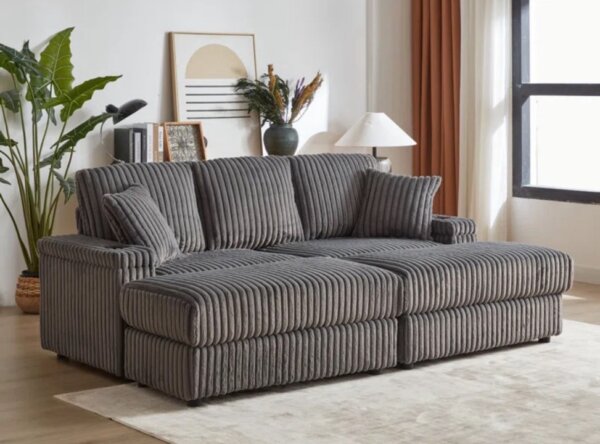 cinema seating with footstools
