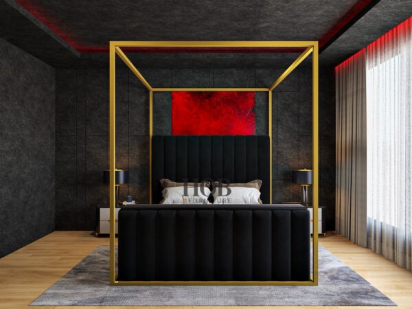 Grand linear 4 poster tv bed