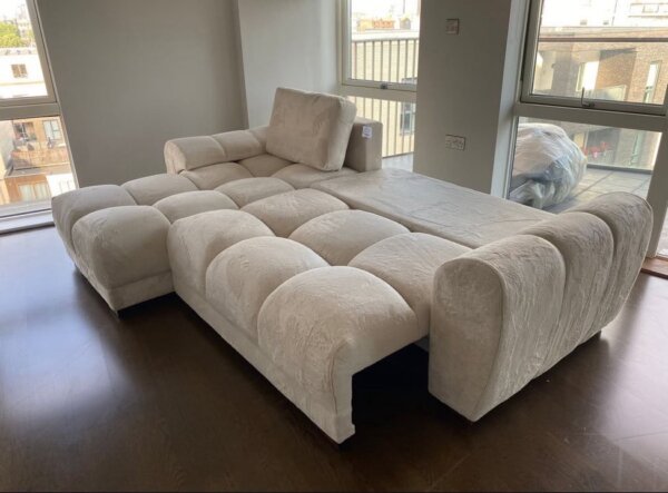 Cloud bubble L shape sofa bed
