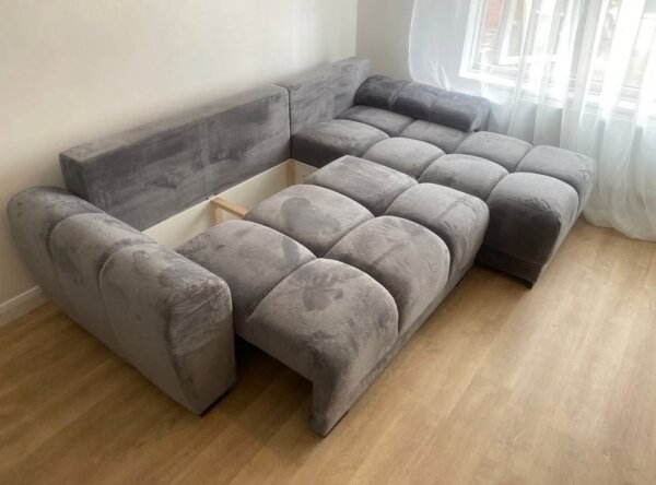 Cloud bubble L shape sofa bed