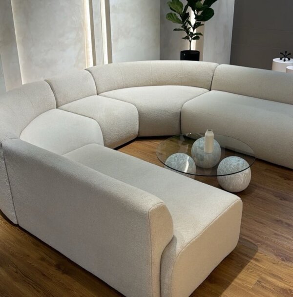 Harlequin u shape curved sofa