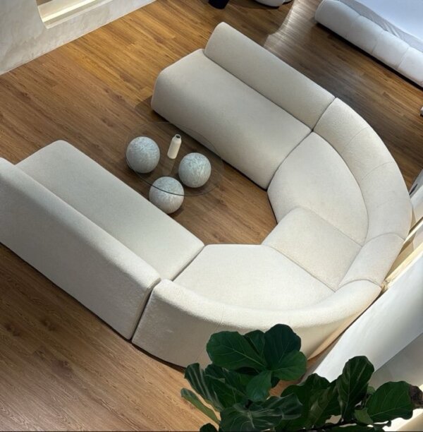 Harlequin u shape curved sofa