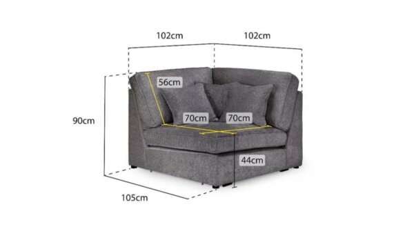 Kennington sectional modular sofa