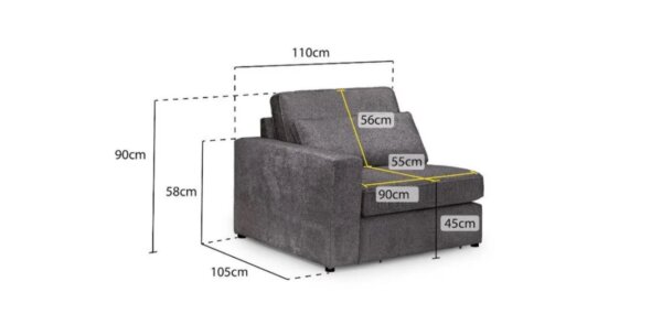 Kennington sectional modular sofa