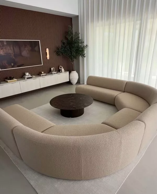 Harlequin u shape curved sofa