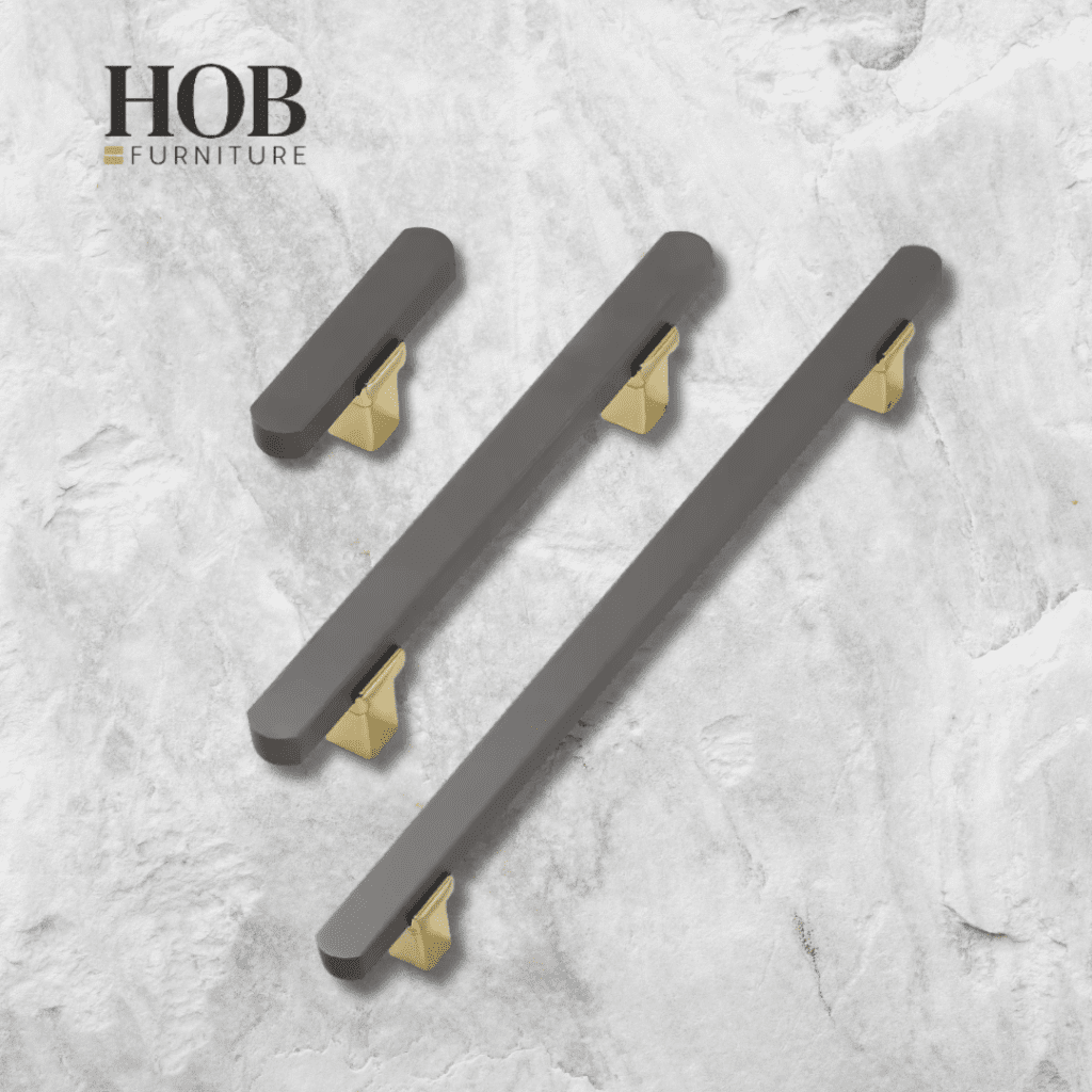 Nordic Light Luxury Gold Gray Cabinet Handles Dresser