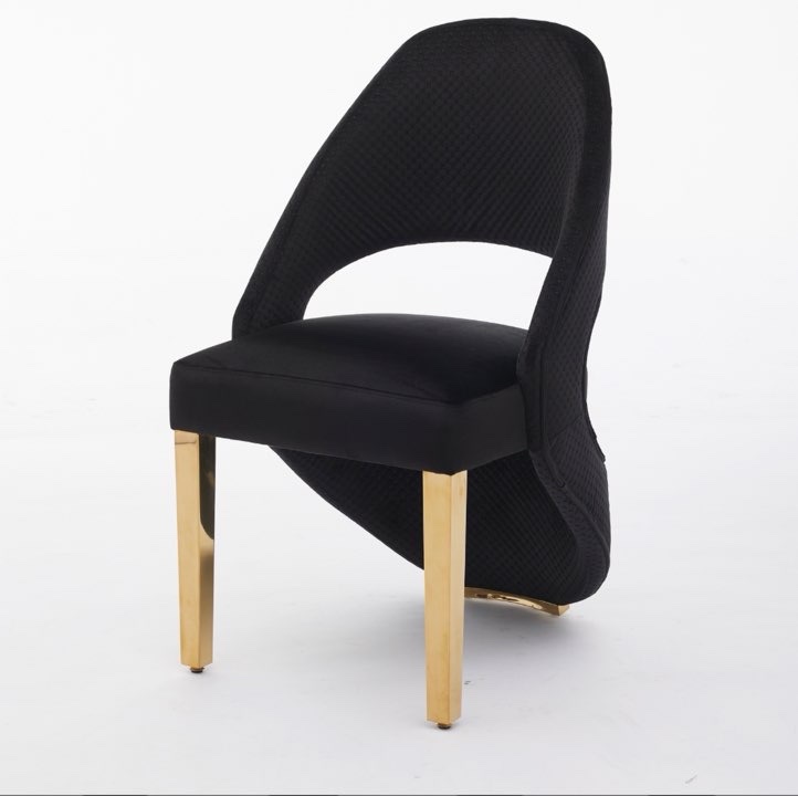 Black Milano dining chairs