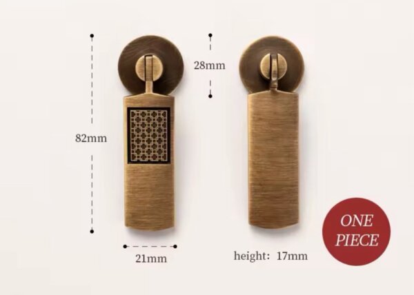 Cairo bronze cabinet handles
