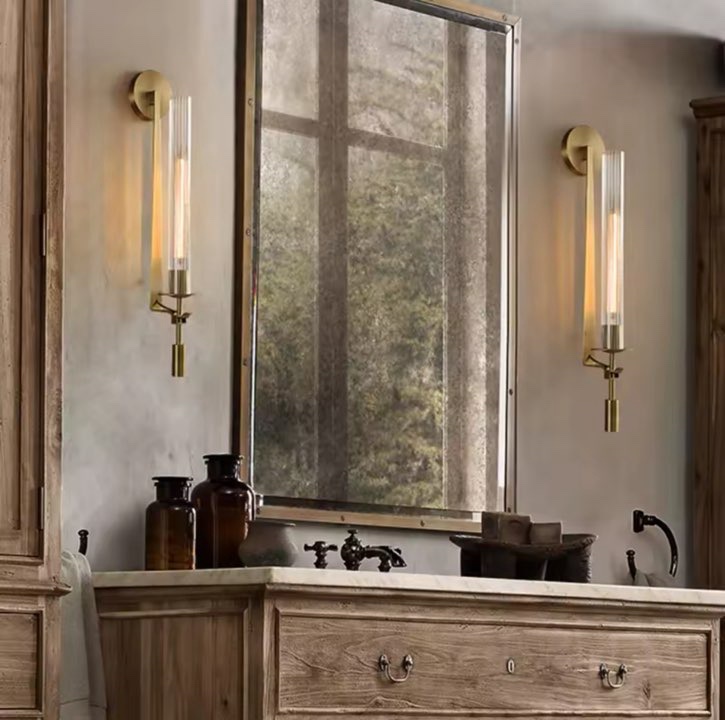 Sussex crystal wall light