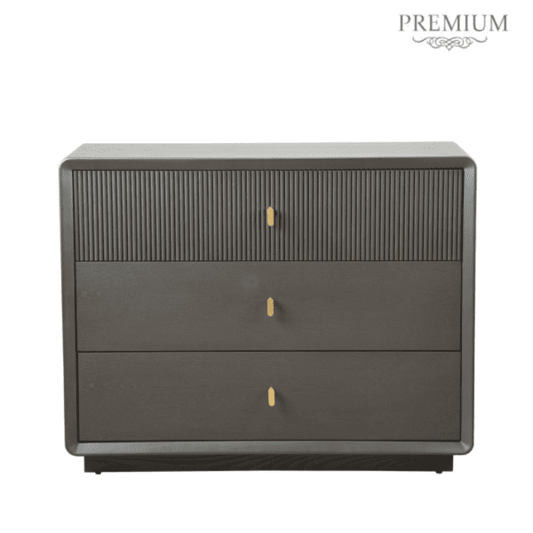 Emily Smoke Grey Elm 3 Drawer Chest