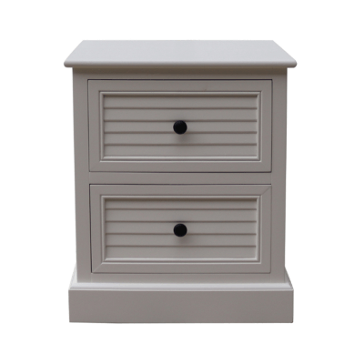Elite Drawer Bedside Cabinet Pearl White