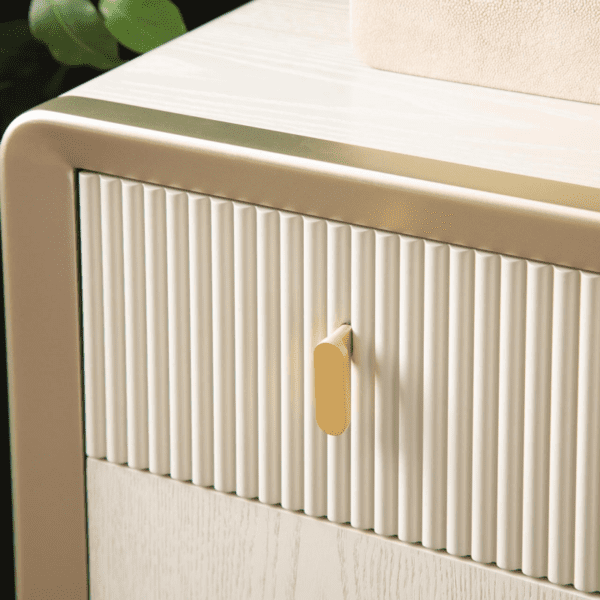 Emily Cream Elm 7 Drawer Dressing Table