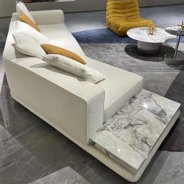 Luxury Linen Cotton Fabric Cloud Shaped Sofa set for Livingroom