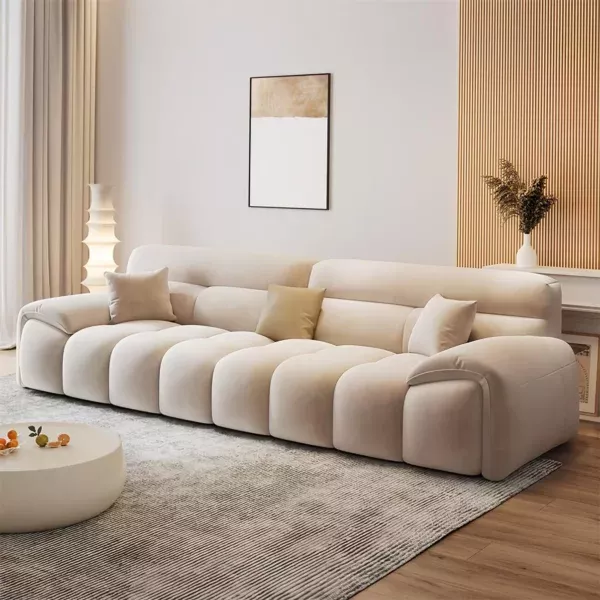 Luxury Fabric Cloud Shaped Sofa set