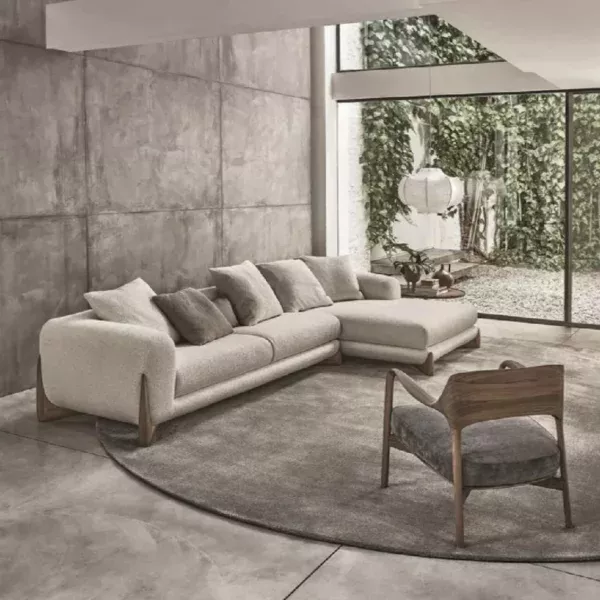 Furniture Fleece Fabric Overstuffed Multifunction Sofa set