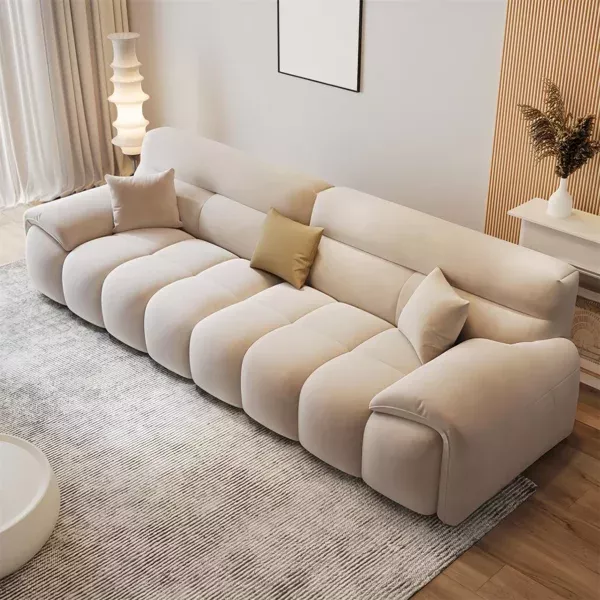 Luxury Fabric Cloud Shaped Sofa set