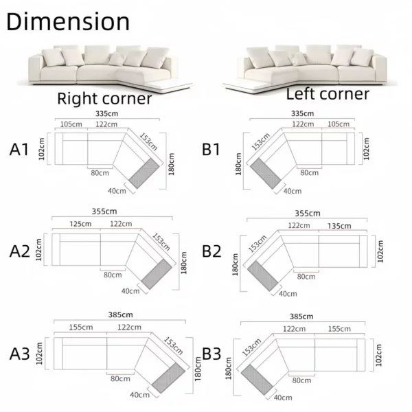 Luxury Linen Cotton Fabric Cloud Shaped Sofa set for Livingroom